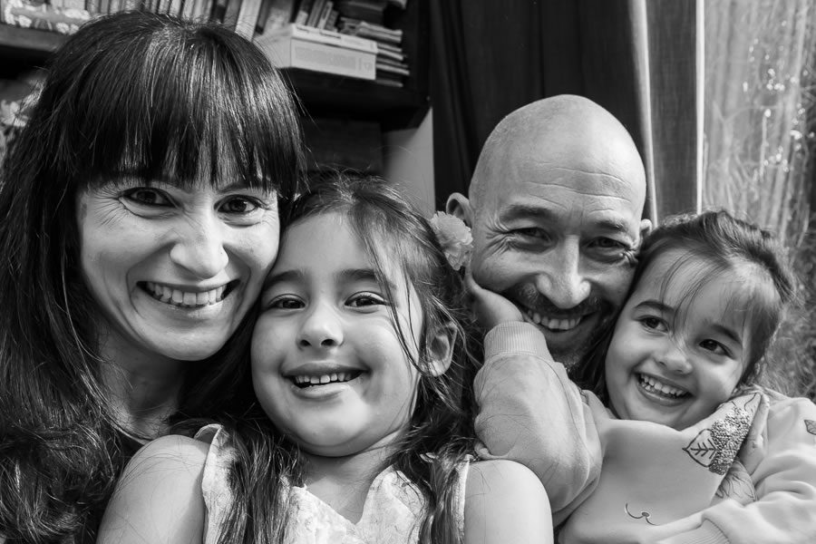 david and neerja family portraits